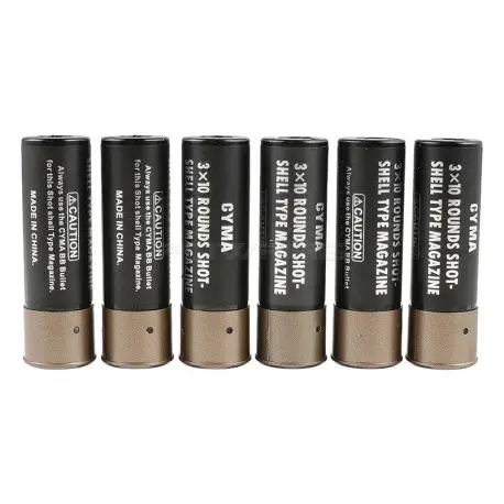 Cartouches noires 30 billes lot de 6