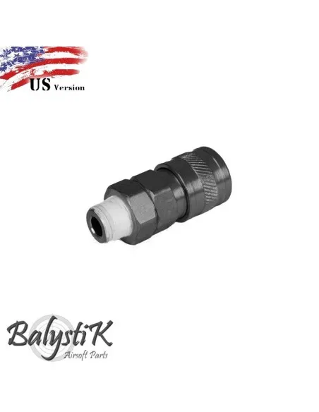 [BA-HPA-CF18M-US] BalystiK coupleur femelle avec entrée 1/8 NPT male US - Noir